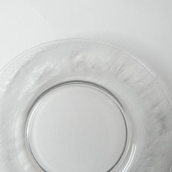 Wheeling Fox and Hounds Etched Glass Hunting Scene - Set 10 Luncheon Plates 8.5" - Picture 13 of 13